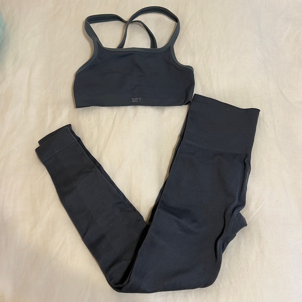 Set Active Leggings & Sports Bra Matching Set